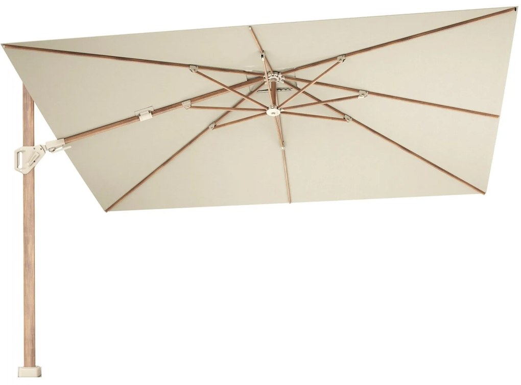 Challenger T2 premium parasol 260x350 cm teak champagne