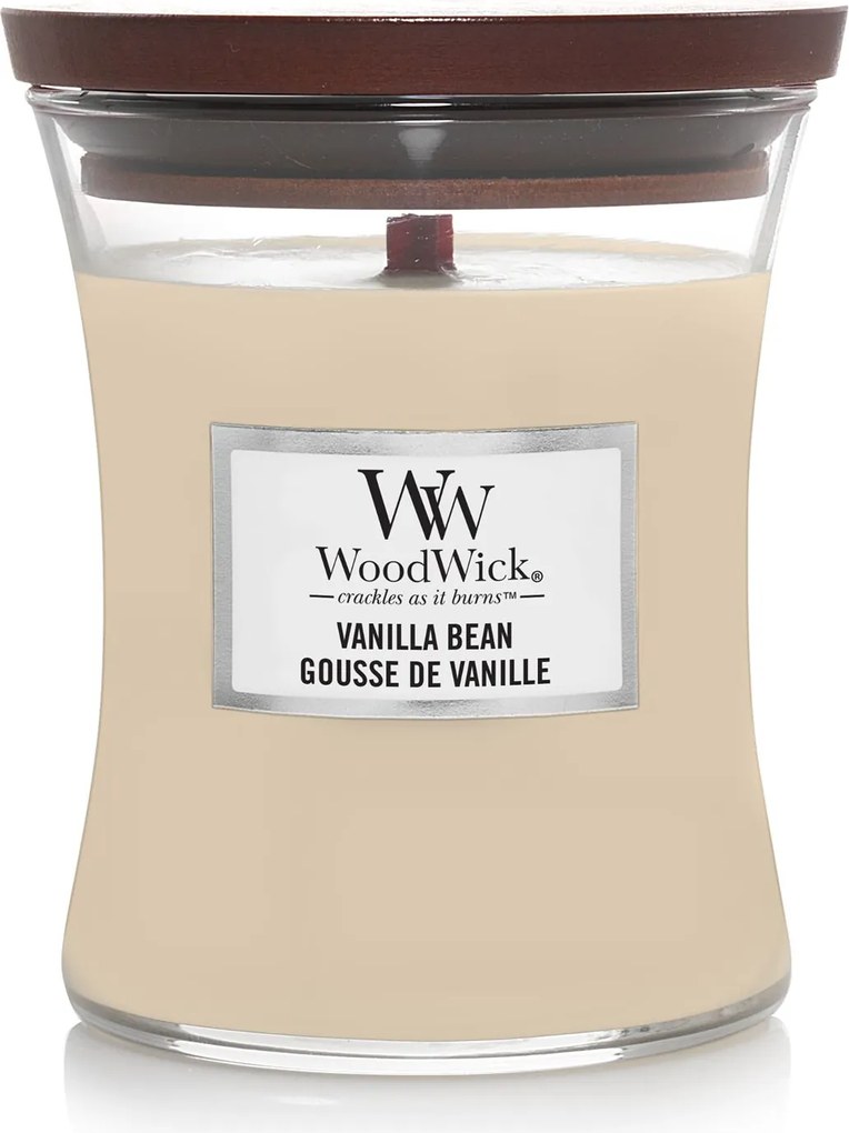 WoodWick geurkaars - Medium Hourglass - Vanilla Bean