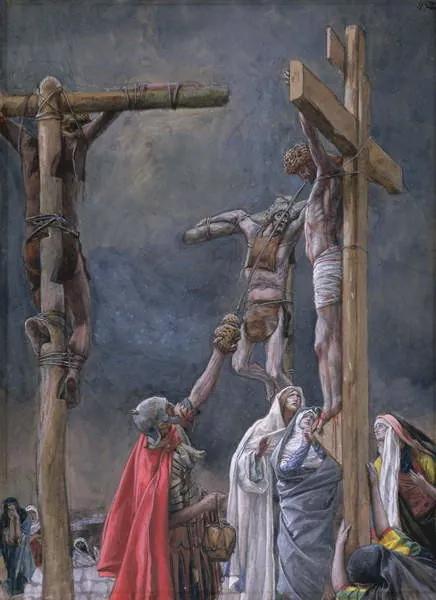 James Jacques Joseph Tissot - Kunstdruk I Thirst. The Vinegar Given to Jesus, (30 x 40 cm)