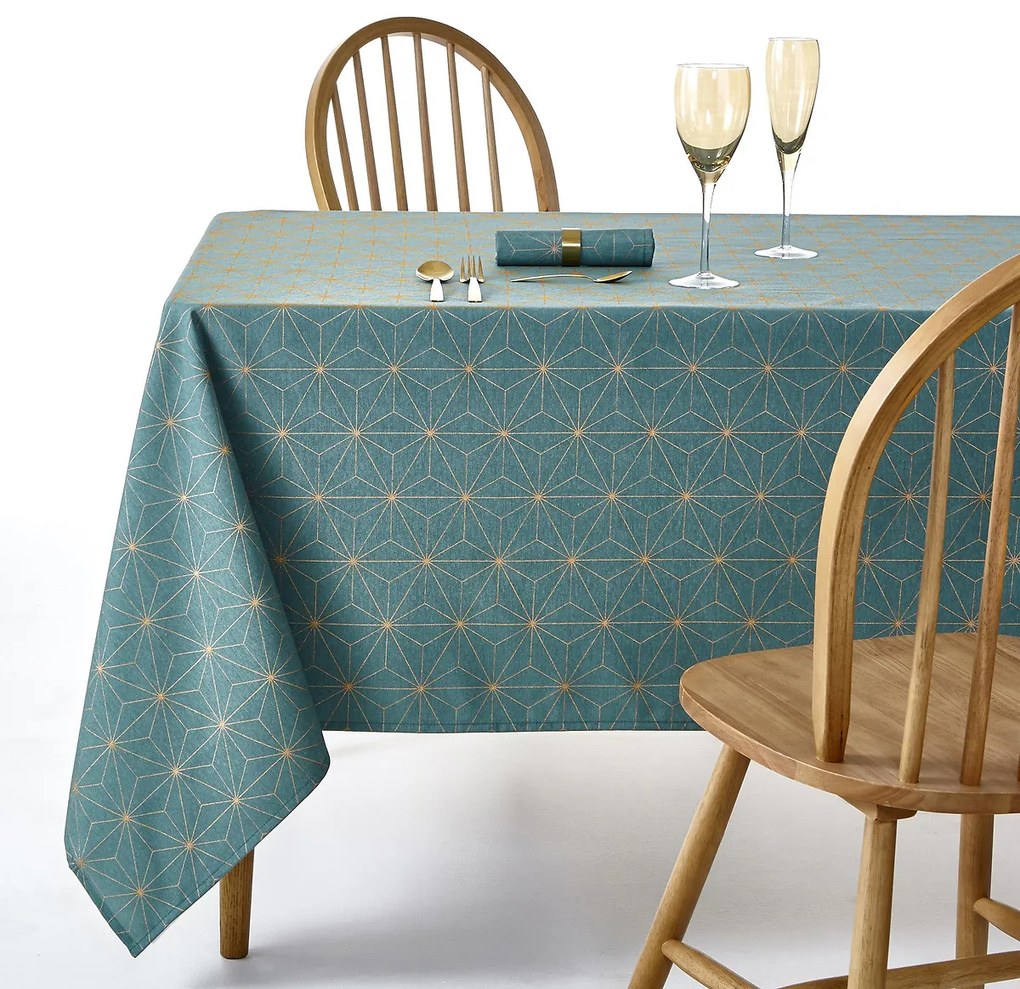 Vlekwerend bedrukt tafellaken Kerstmis Nordic Star