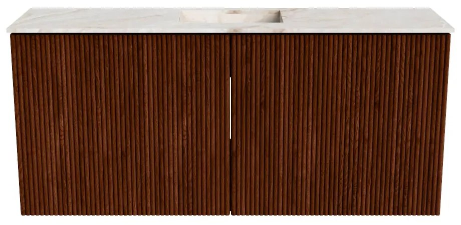 Mondiaz Joya DLux 90cm toiletmeubel ruby met wastafel faye midden 1 kraangat frappe