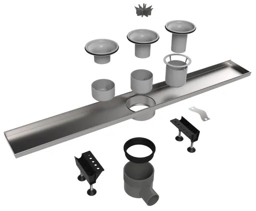 Easy Drain Multi inbouwdeel los 9.8x60cm 30/35/50mm edmi600