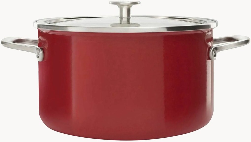 Kookpan Core Enamel met deksel met antiaanbaklaag