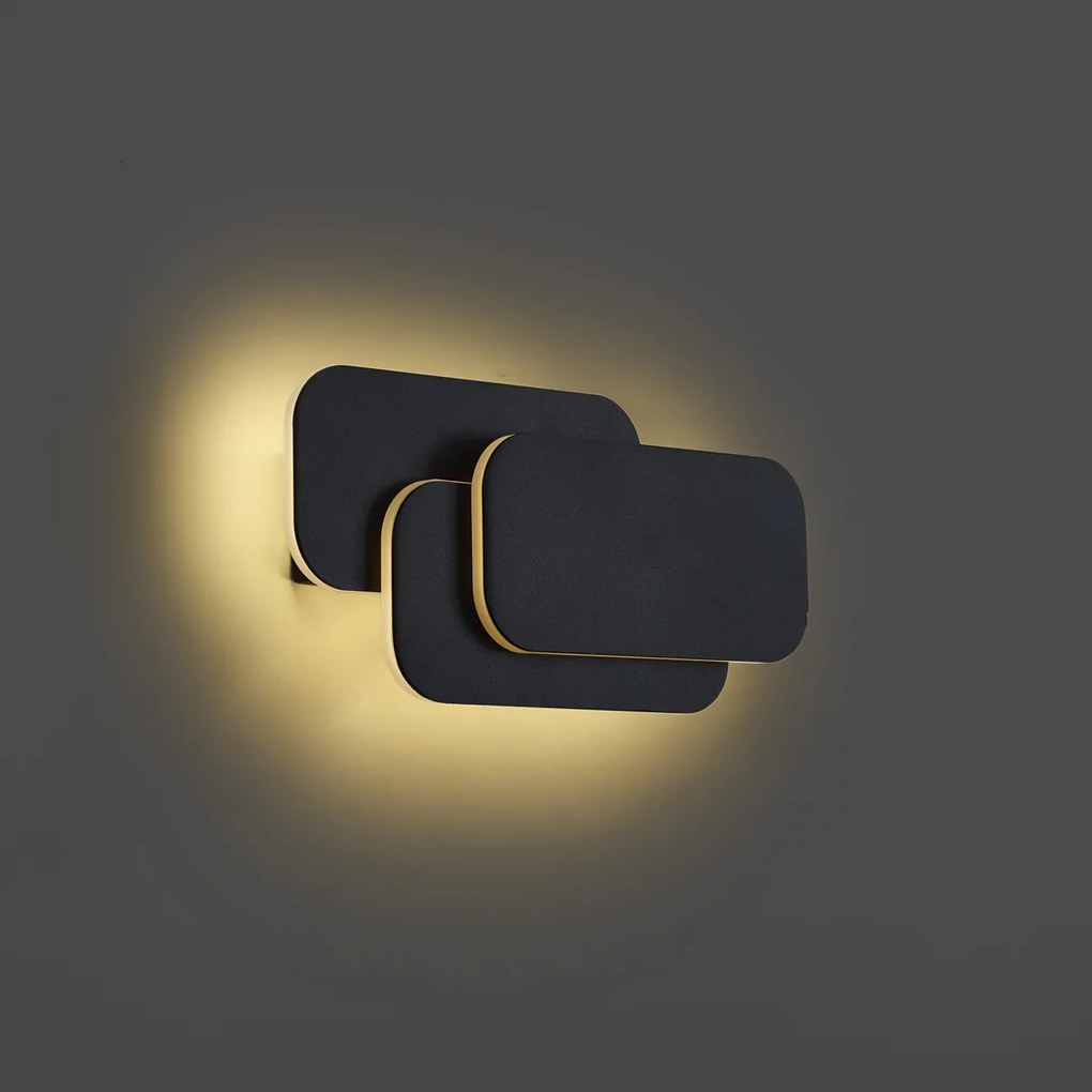 Moderne wandlamp zwart incl. LED 3 staps dimbaar - Dias