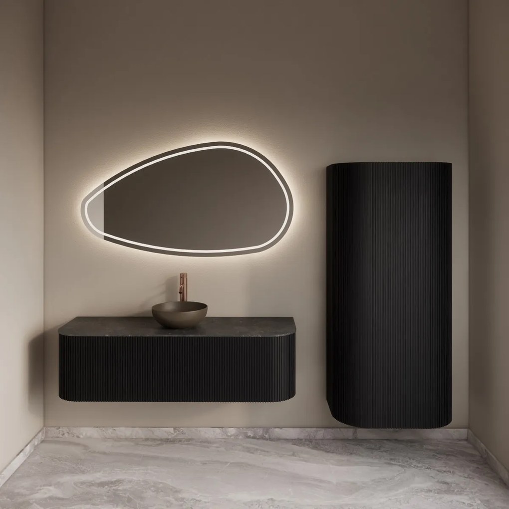 Gliss Design Alluro kolomkast 160cm black veneer