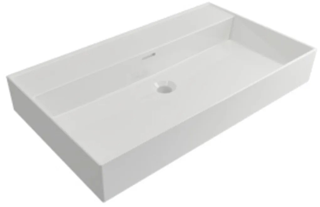 Plieger Kansas badmeubel 80cm met glans witte wastafel zonder kraangat beach eiken