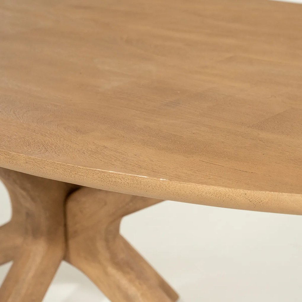 Eettafel Kruispoot Eiken 160 - 160 X 110cm.