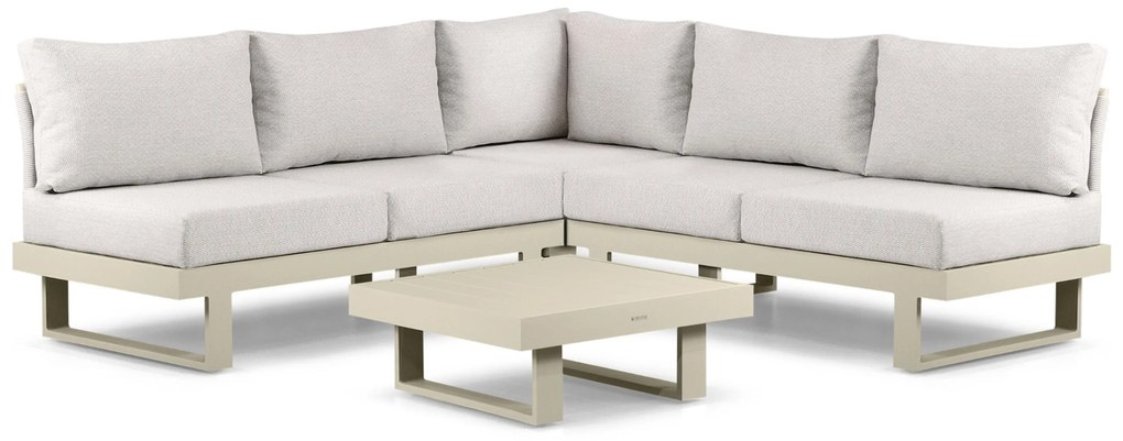 Hoek loungeset 5 personen Aluminium Taupe  Lifestyle Garden Furniture Lorenzo