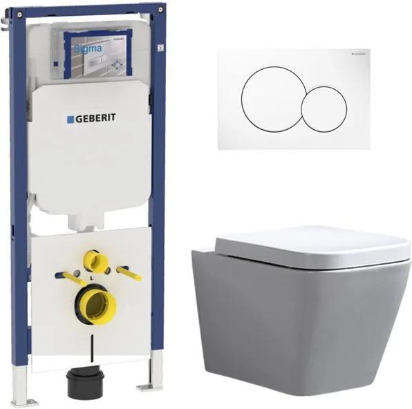Geberit UP720 Toiletset - Inbouw WC Hangtoilet Wandcloset Rimfree - Alexandria Sigma-01 Wit