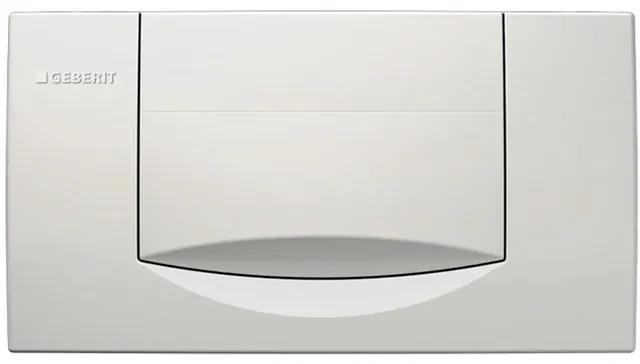 Geberit 200F bedieningplaat met frontbediening voor toilet 34x18.5cm wit 115.222.11.1
