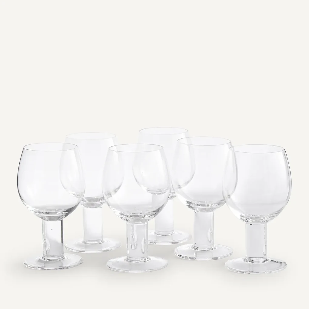 Set van 6 wijnglazen, Nova