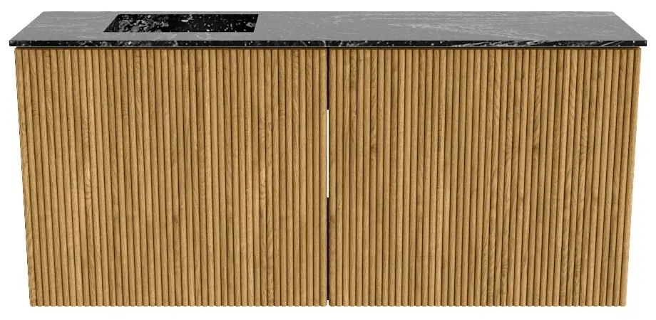 Mondiaz Joya DLux 90cm toiletmeubel oak met wastafel faye links zonder kraangat lava