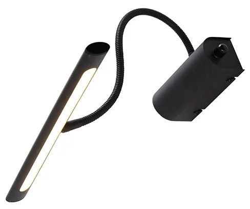 Design wandlamp zwart 32 cm incl. LED met dimmer - Tableau