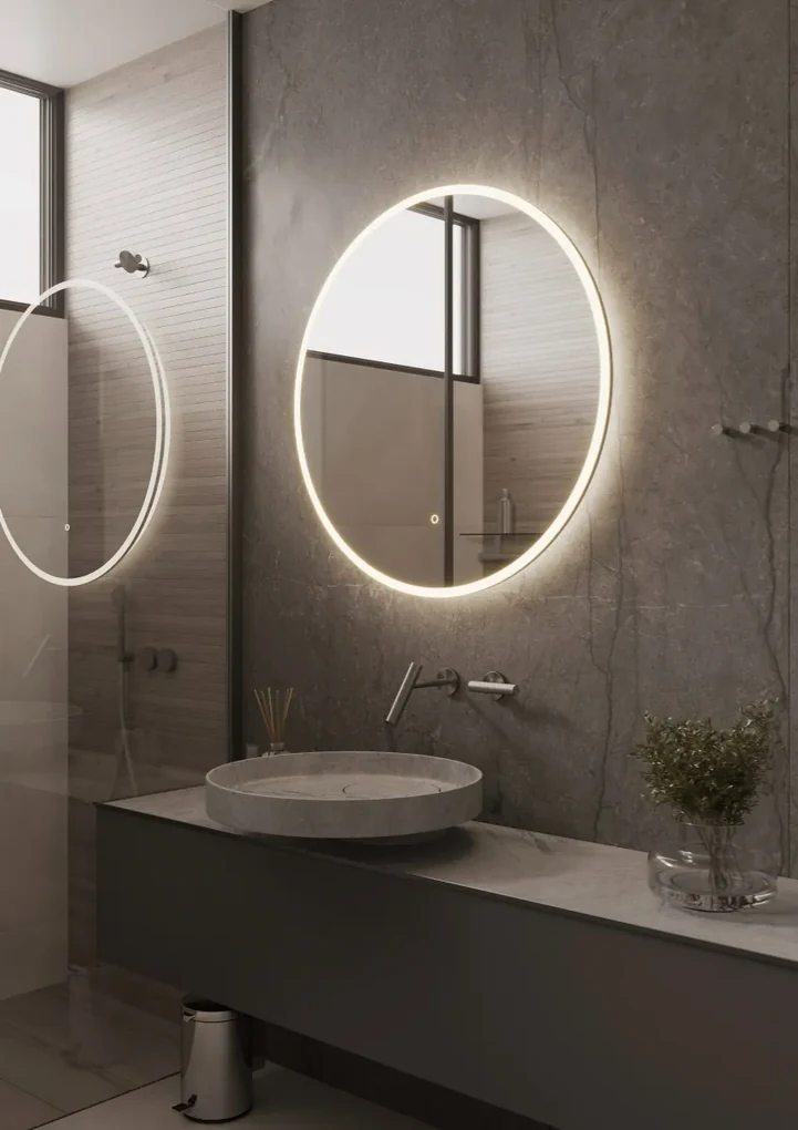 Martens Design Porto spiegel met LED verlichting, spiegelverwarming en touchbediening 100cm