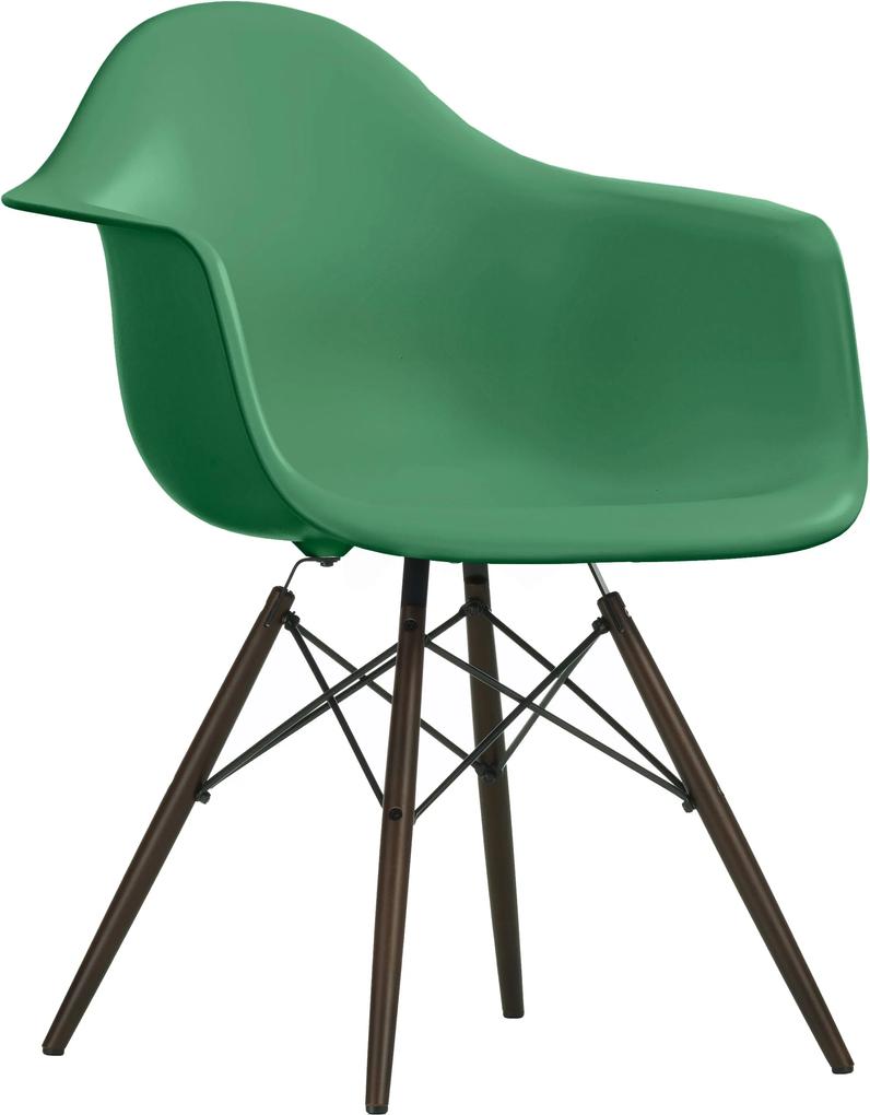 Vitra DAW stoel kuip classic green onderstel zwart esdoorn