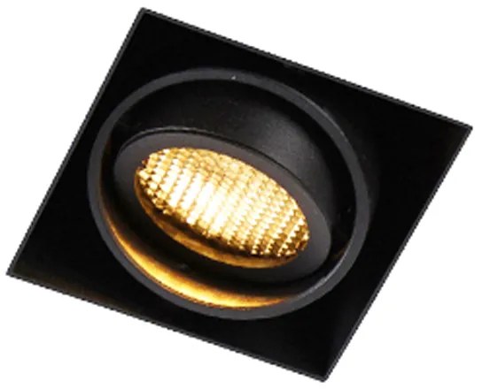 Set van 6 Inbouwspot zwart draai- en kantelbaar Trimless - Oneon Honey GU10 Binnenverlichting Lamp