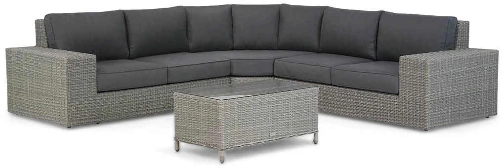 Hoek loungeset 5 personen Wicker Grijs Garden Collections Oxford