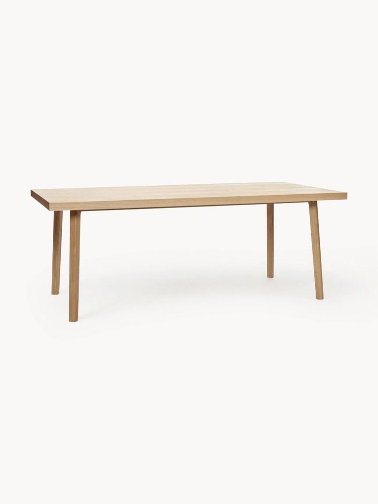 Eikenhouten eettafel Herringbone, in verschillende maten