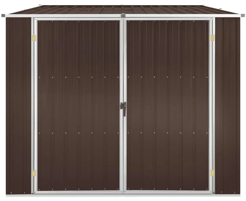 vidaXL Tuinschuur 195x198x159 cm gegalvaniseerd staal bruin