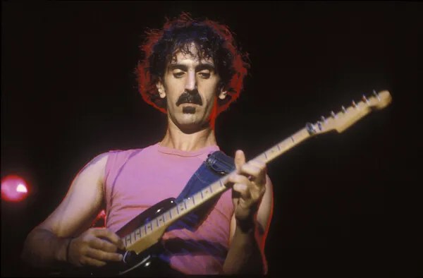 Foto Portrait of rock musician Frank Zappa, 1982