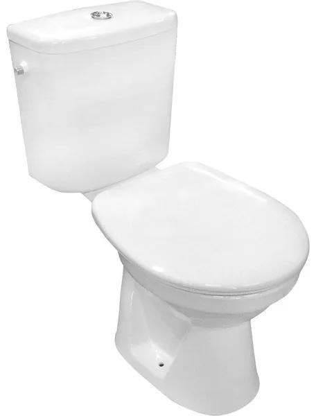 Nemo Go Herat PACK staand toilet onder uitgang 23 cm met WCzitting reservoir met Geberit spoelmechanisme wit porselein 9770N003-7204