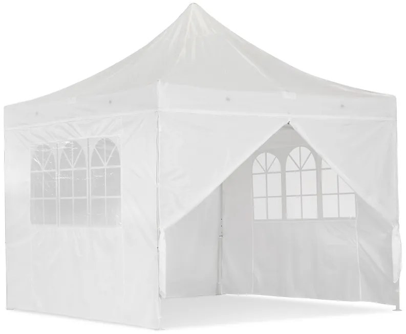 Witte Essen sneltuintent 3x3m met zijwanden Tuinpunt