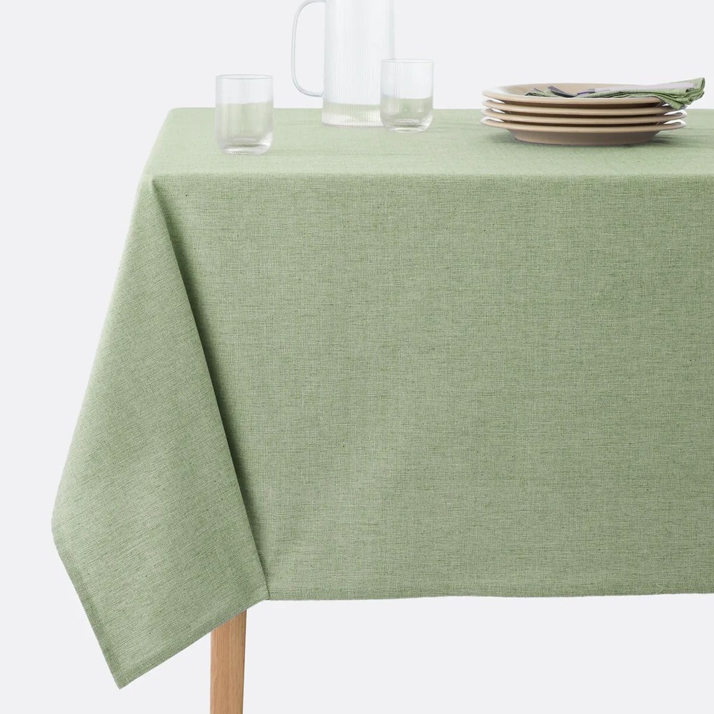 Tafelkleed in geweven-geverfd katoen, Navao