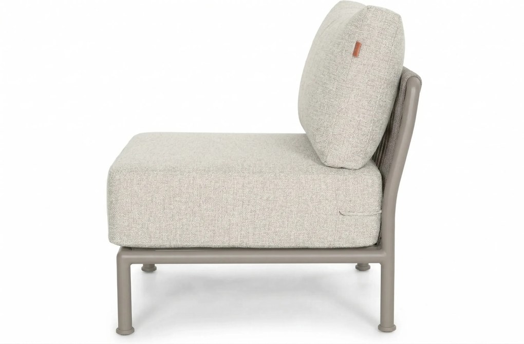 Hoek loungeset 5 personen Rope Taupe  Santika Furniture Santika