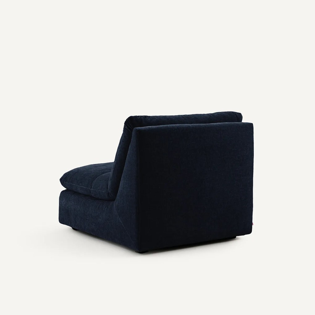 Modulaire fauteuil van chenillefluweel, Giuliano