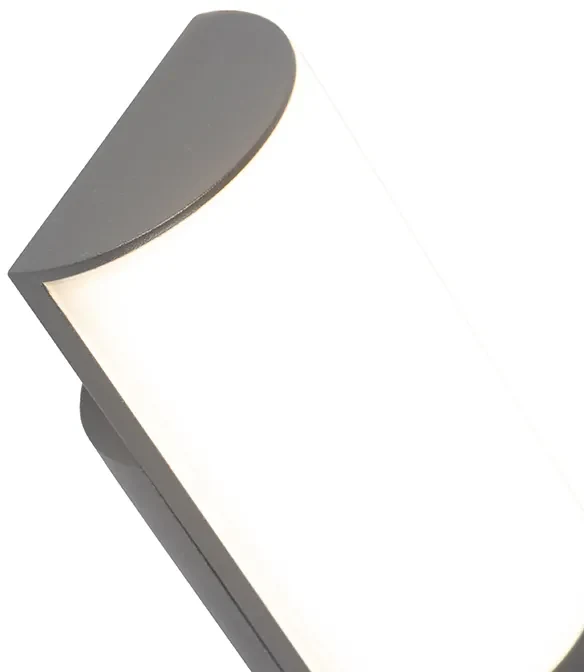 LED Moderne buitenwandlamp met bewegingsmelder antraciet met bewegingssensor - Harry Modern IP44 Buitenverlichting