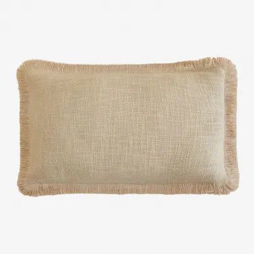 Rechthoekig Kussen 30x50 Cm Van Soncey-katoen Beige Amandelroos - Sklum