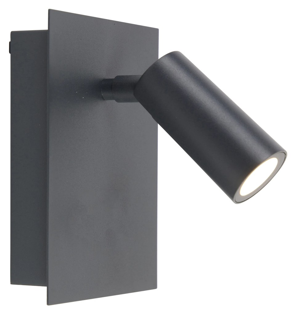 Moderne buiten wandlamp grijs IP54 incl. LED - Simon Modern IP54 Buitenverlichting