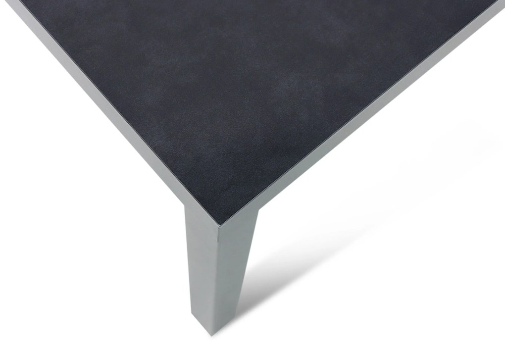 Tuinset 6 personen 220 cm Aluminium/textileen Grijs Presto Vasto/Porto
