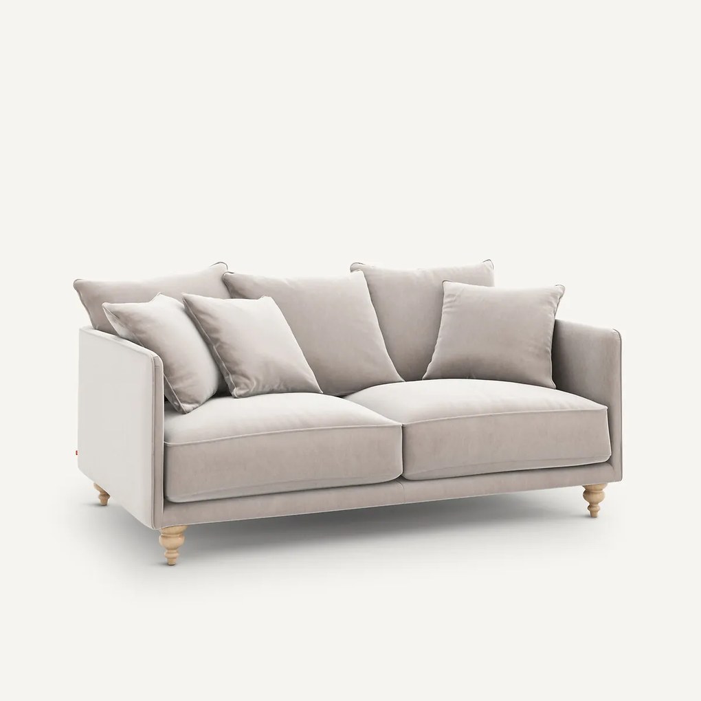 3-zits compacte fluwelen zetel, Lazare