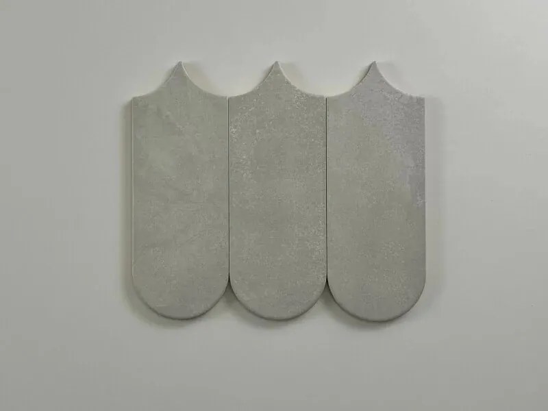 Jabo Alure wandtegel grijs visschub 8x21.5cm