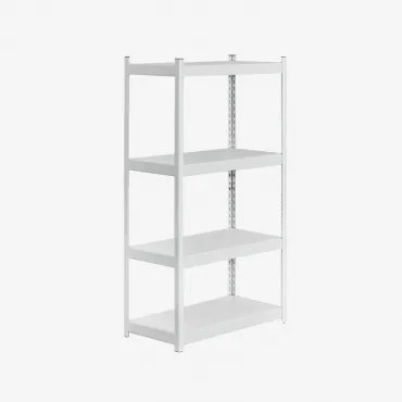4-plankenkast 150x80 Cm In Staal Crenzi Wit - Sklum