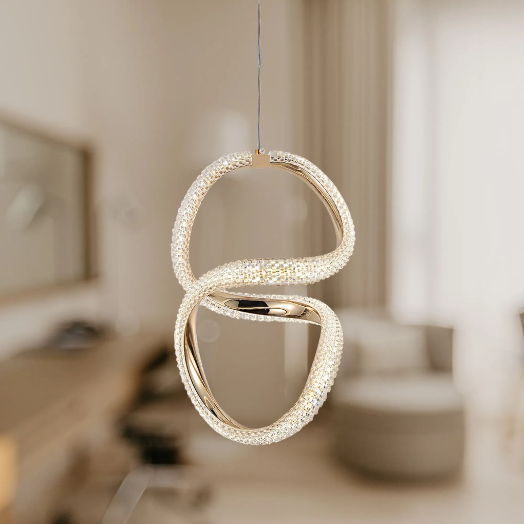 LED hanglamp G077-3CPR Gold