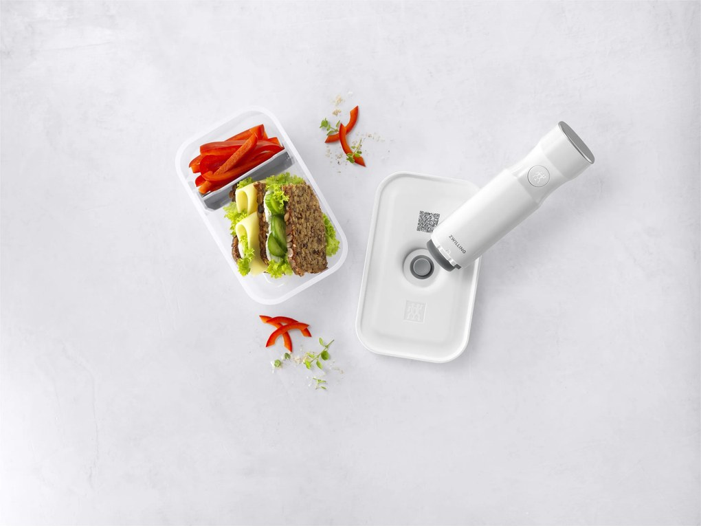 ZWILLING Fresh & Save Vacuüm brooddoos M, Kunststof, semitransparant-Grijs - Fresh & Save - ZWILLING