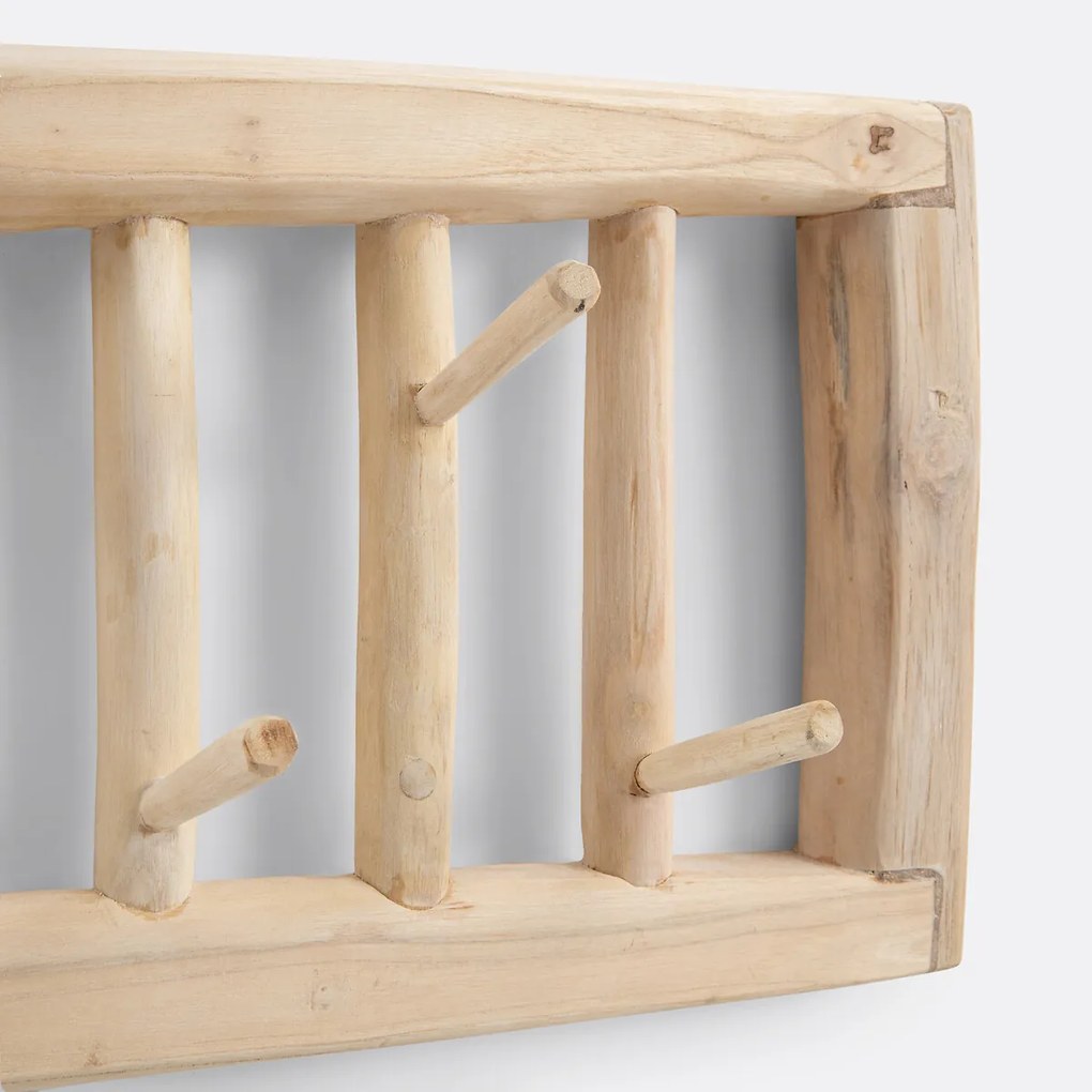 Wandkapstok Ghada, Teak