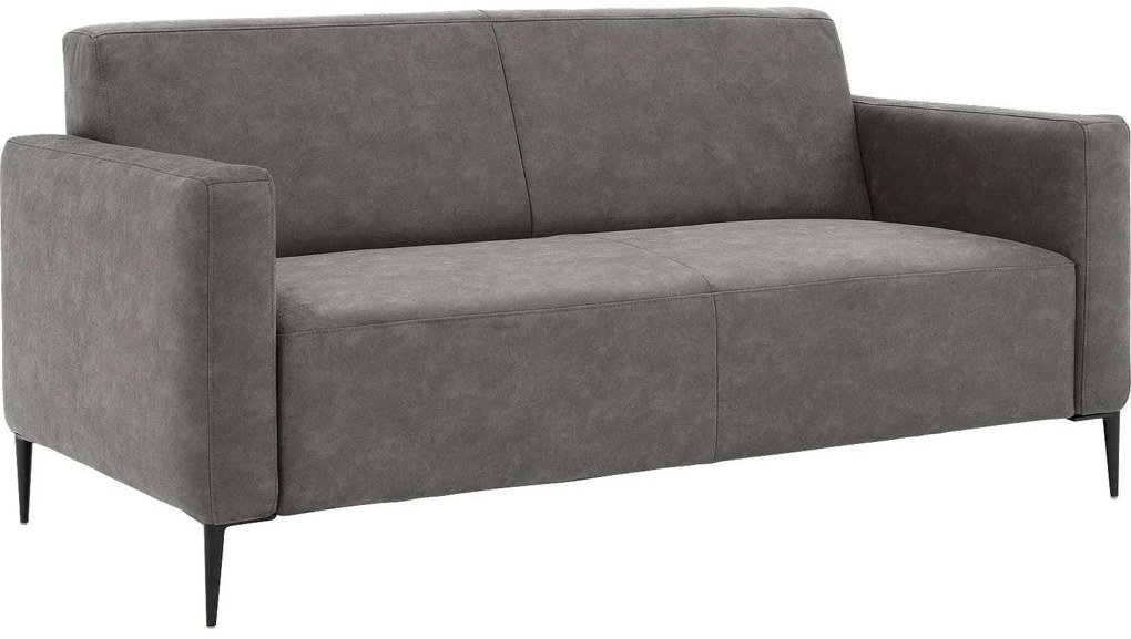 Goossens Key West grijs, micro leer, 2,5-zits, modern design