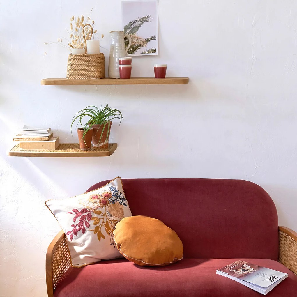 Set van 2 wandplanken, eiken en eikenfineer, BUISSEAU