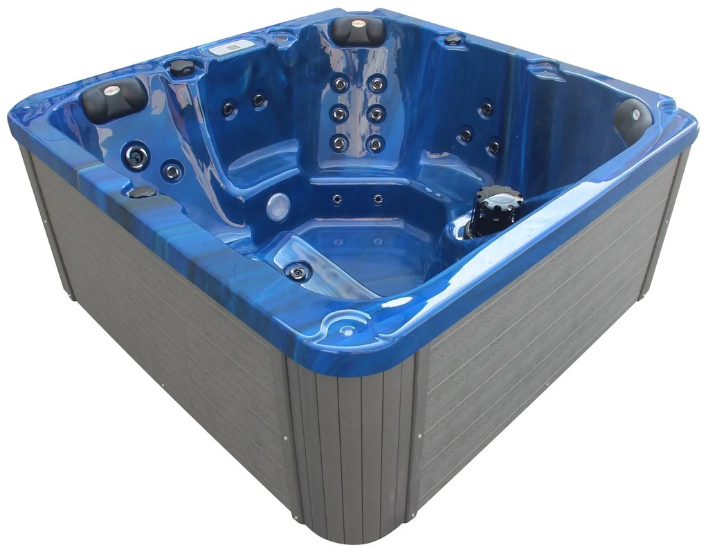 Badstuber Palma outdoor whirlpool 5-persoons blauw