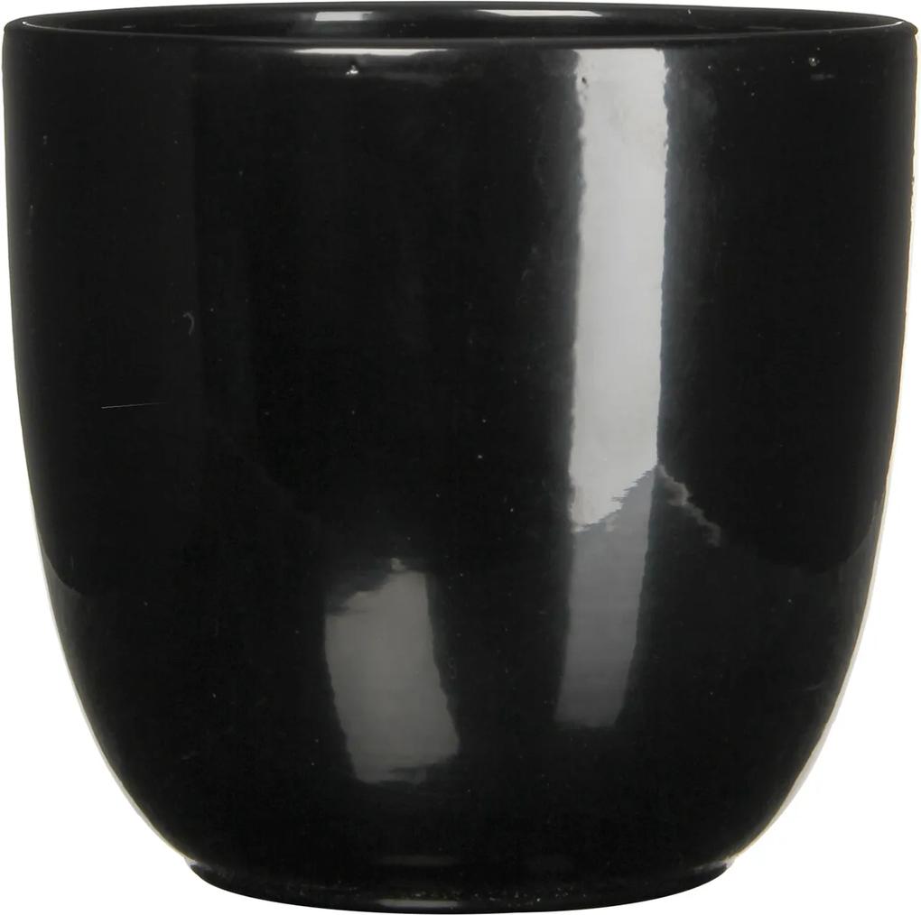 Bloempot Pot rond es/27 tusca 28.5 x 31 cm zwart Mica