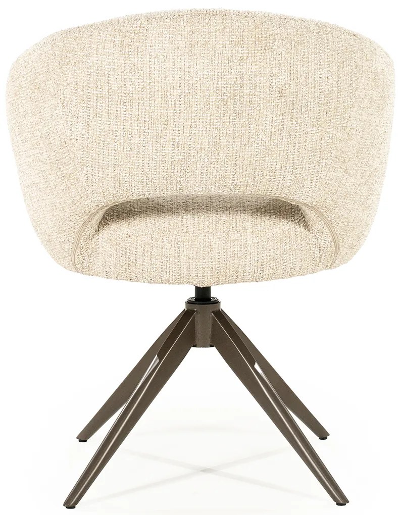 Eleonora Alissa Ronde Eetkamerstoel Beige