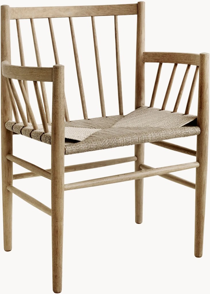 Eikenhouten armleunstoel J81
