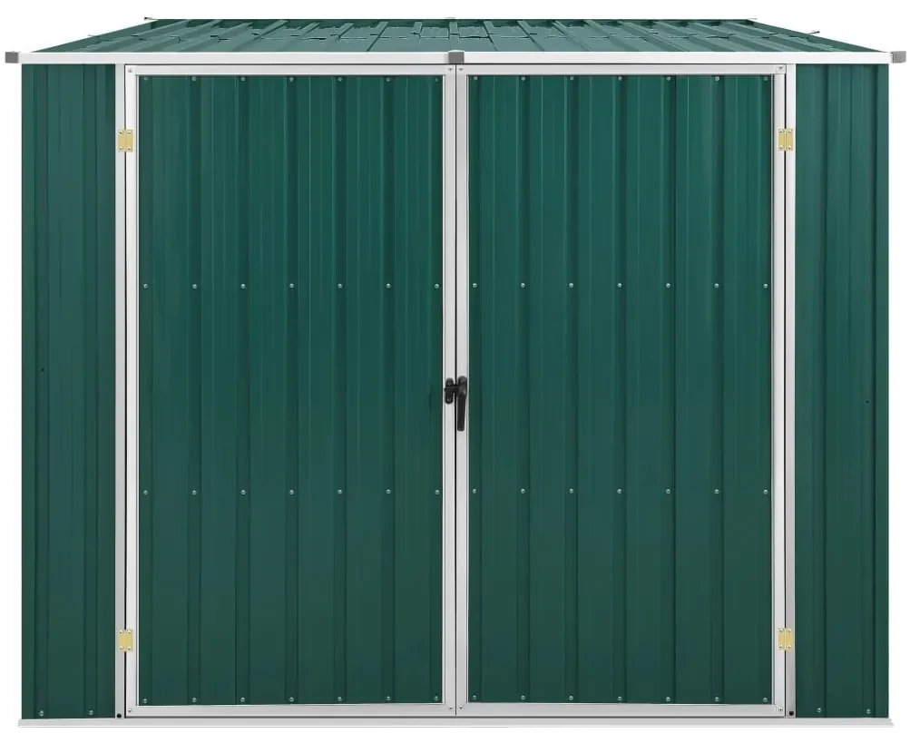vidaXL Tuinschuur 195x198x159 cm gegalvaniseerd staal groen