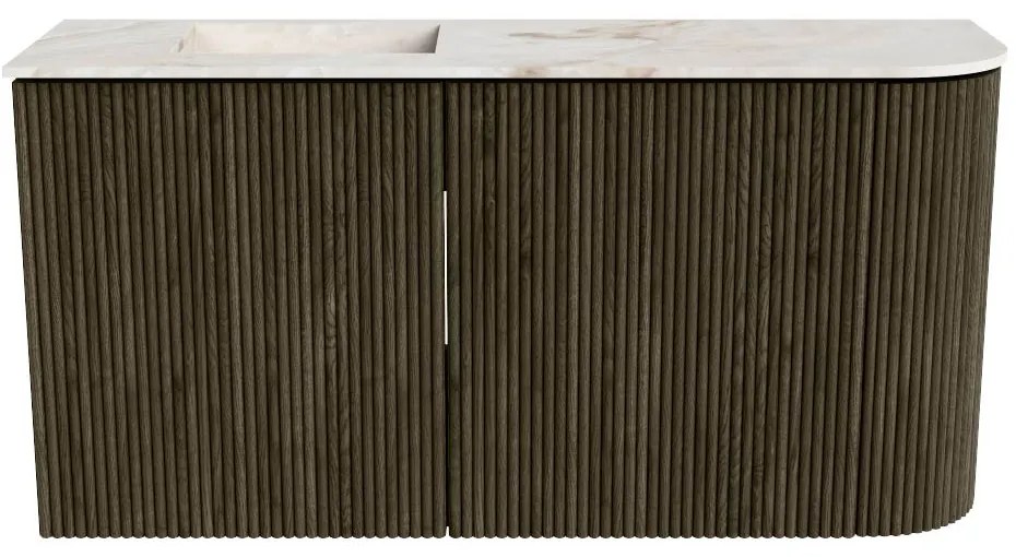 Mondiaz Joya DLux 80cm toiletmeubel ronding rechts shadow met wastafel faye links 1 kraangat frappe