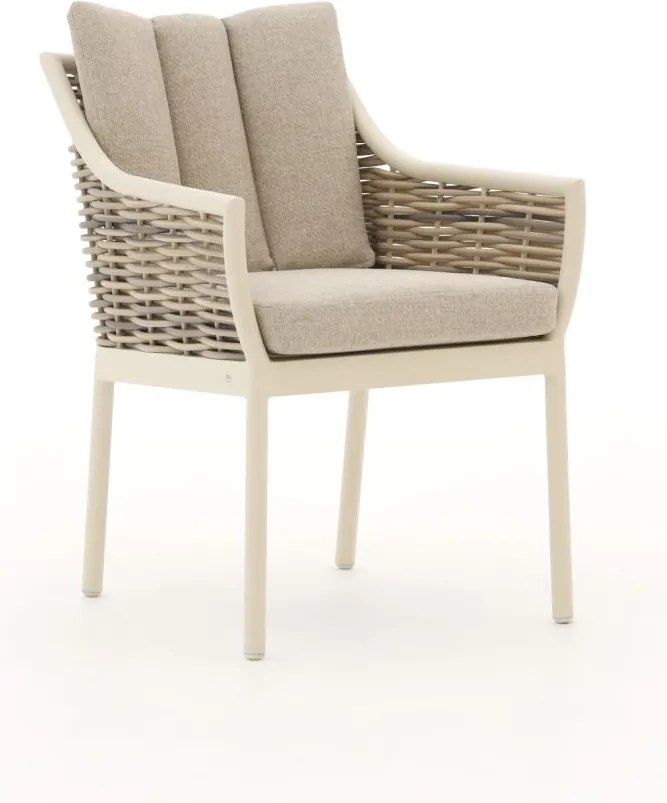 Dining tuinstoel | Apple Bee Milou | Textileen | Wit | Kees Smit Tuinmeubelen