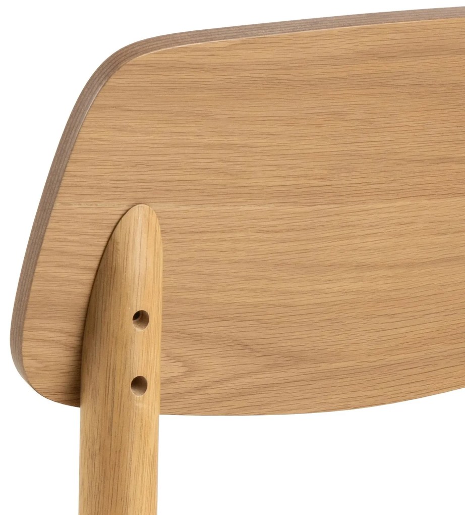 ZARION Natuurlijk Eiken - HOUTEN STOEL VOOR KEUKEN, WOONKAMER, RESTAURANT