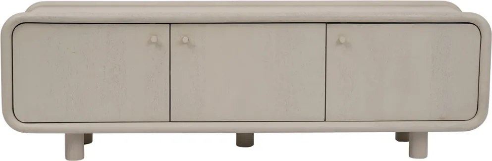 Beige Tv-meubel Met Ronde Hoeken 160 Cm - 160x43x50cm.